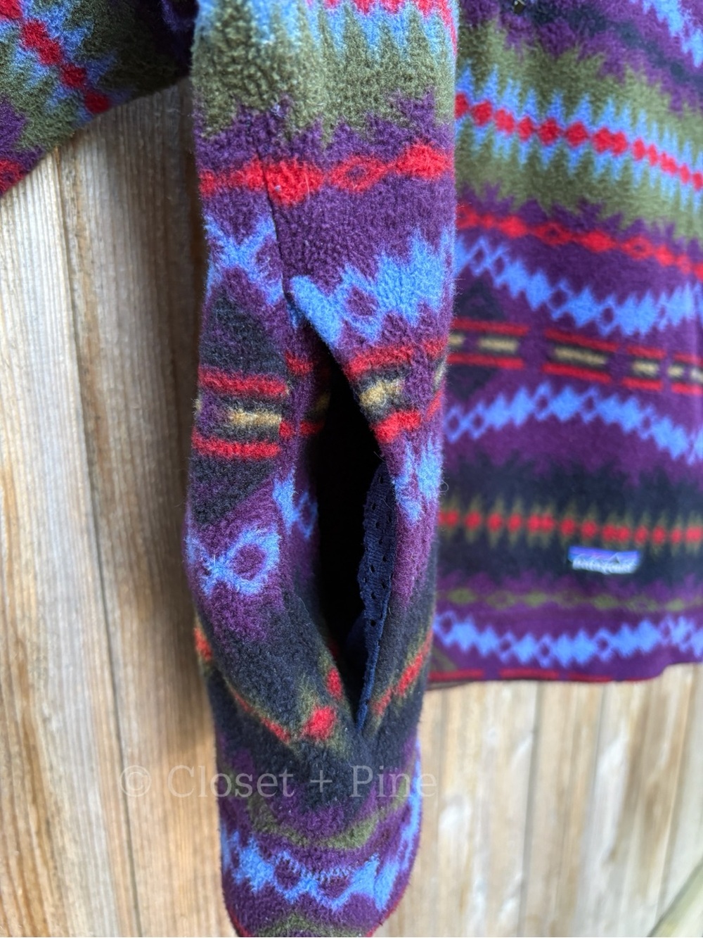 Patagonia Lightweight Synchilla Sweater in Sacajawea Blackberry Size XS Vintage - Picture 8 of 17
